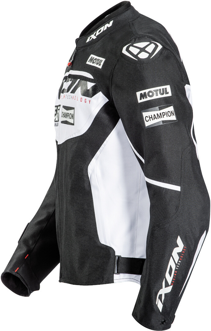 Ixon Matrix Evo Motorcycle Textile Jacket black/white 3XL Figure 3