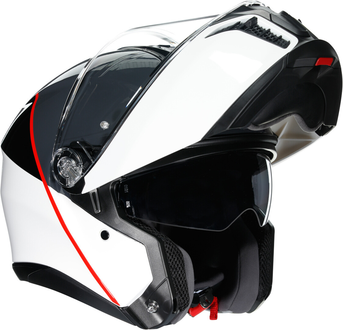 AGV Tourmodular Balance Cască alb/gri/roșu XS (53/54) Figura 8