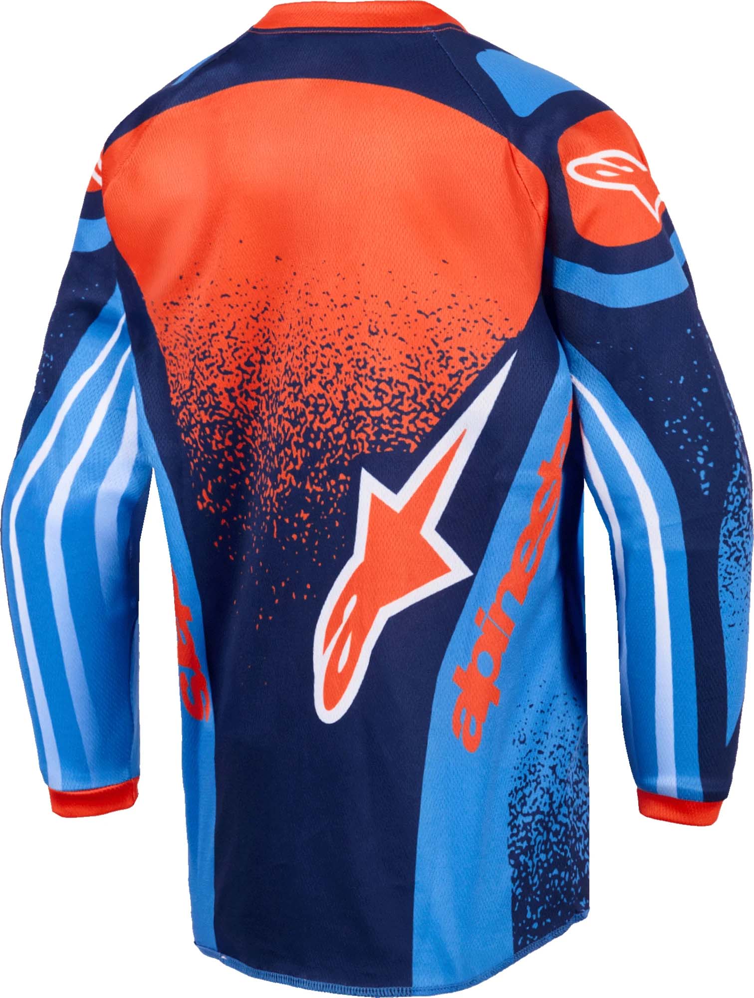 Alpinestars Racer Nomur Tricou de motocross pentru copii Albastru închis/portocaliu închis XXS Figura 2