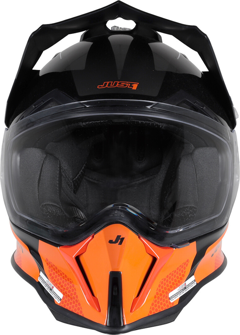 Just1 J14-F Elite Motocross Hjälm svart/orange Förlust (59/60) Figur 3