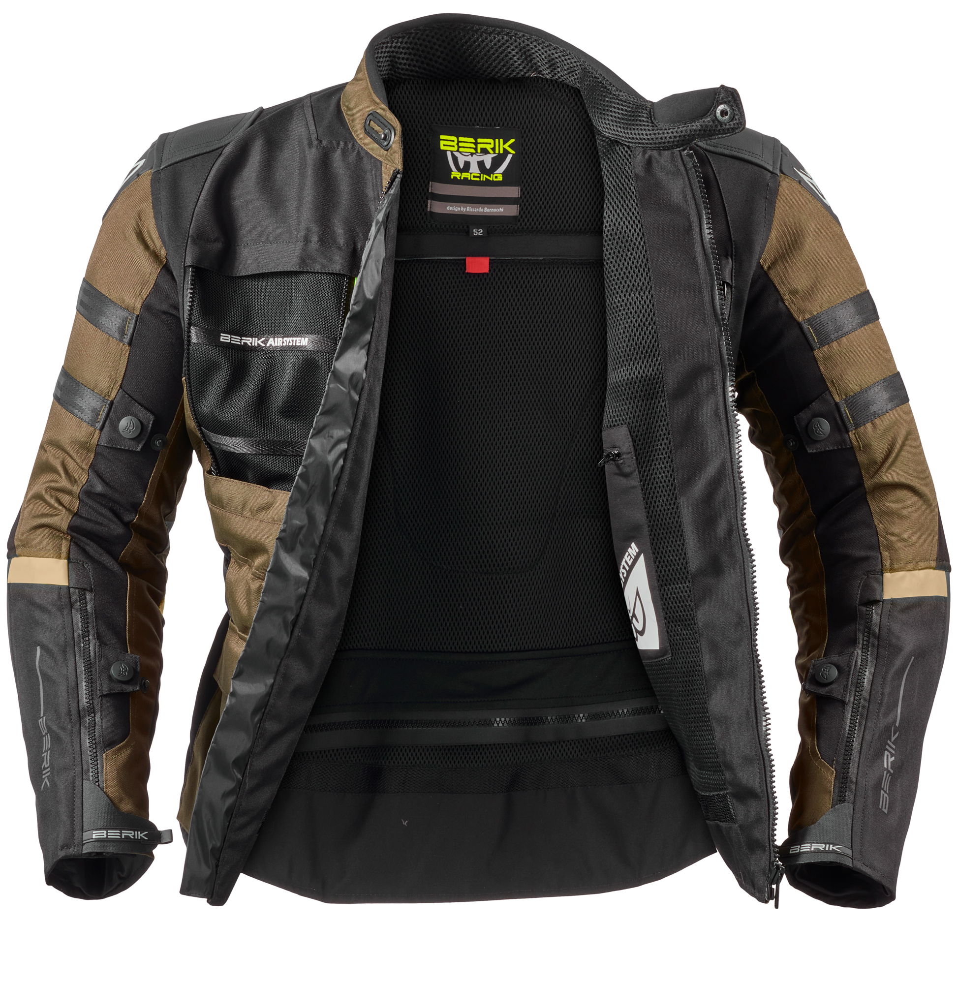 Berik Absolute Zero RX Motorrad Textiljacke schwarz/braun 56 Abbildung 3