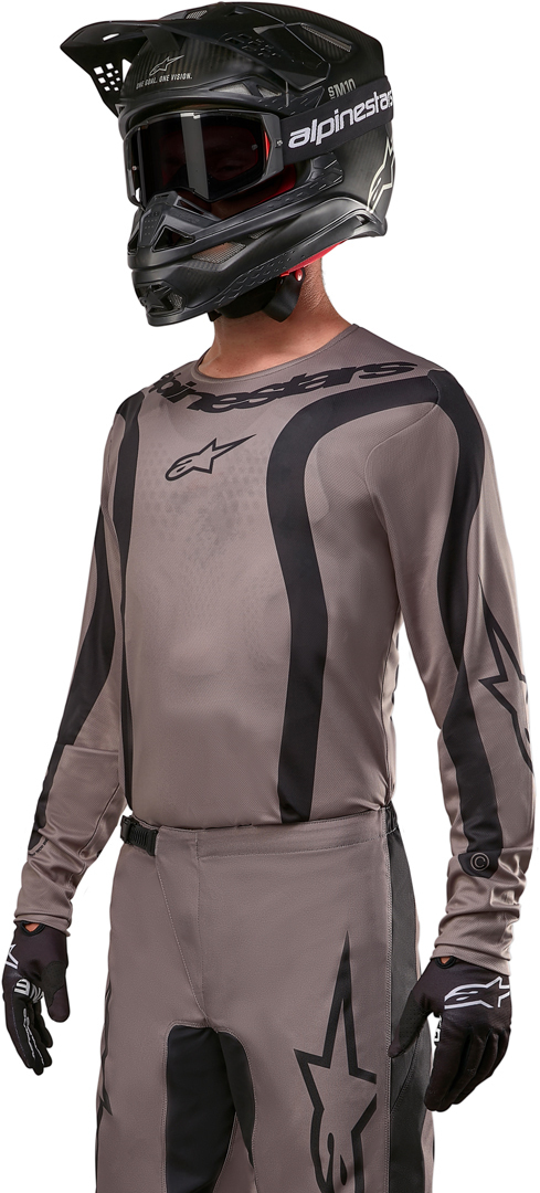 Alpinestars Fluid Lurv Tricou de motocross Maro/Negru L Figura 4