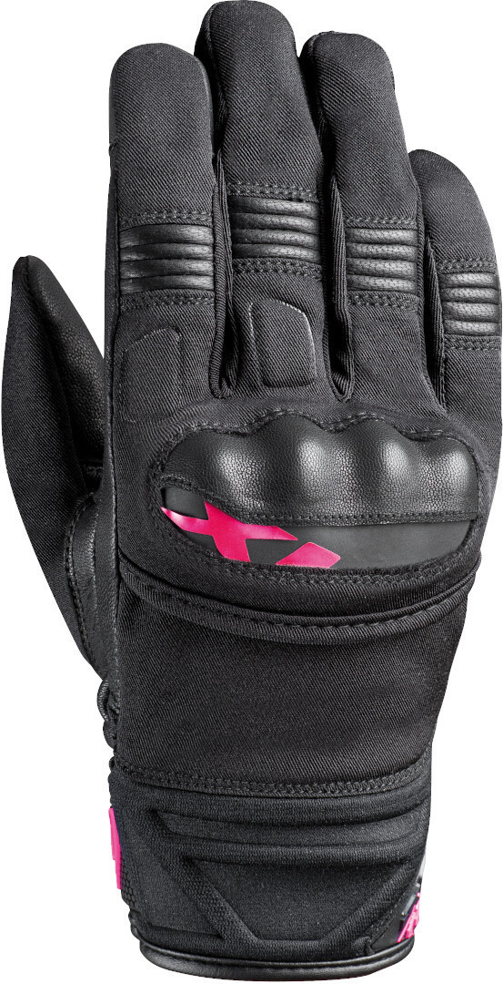 Ixon MS Picco Mănuși pentru motociclete pentru doamne Negru/roz XS Figura 1