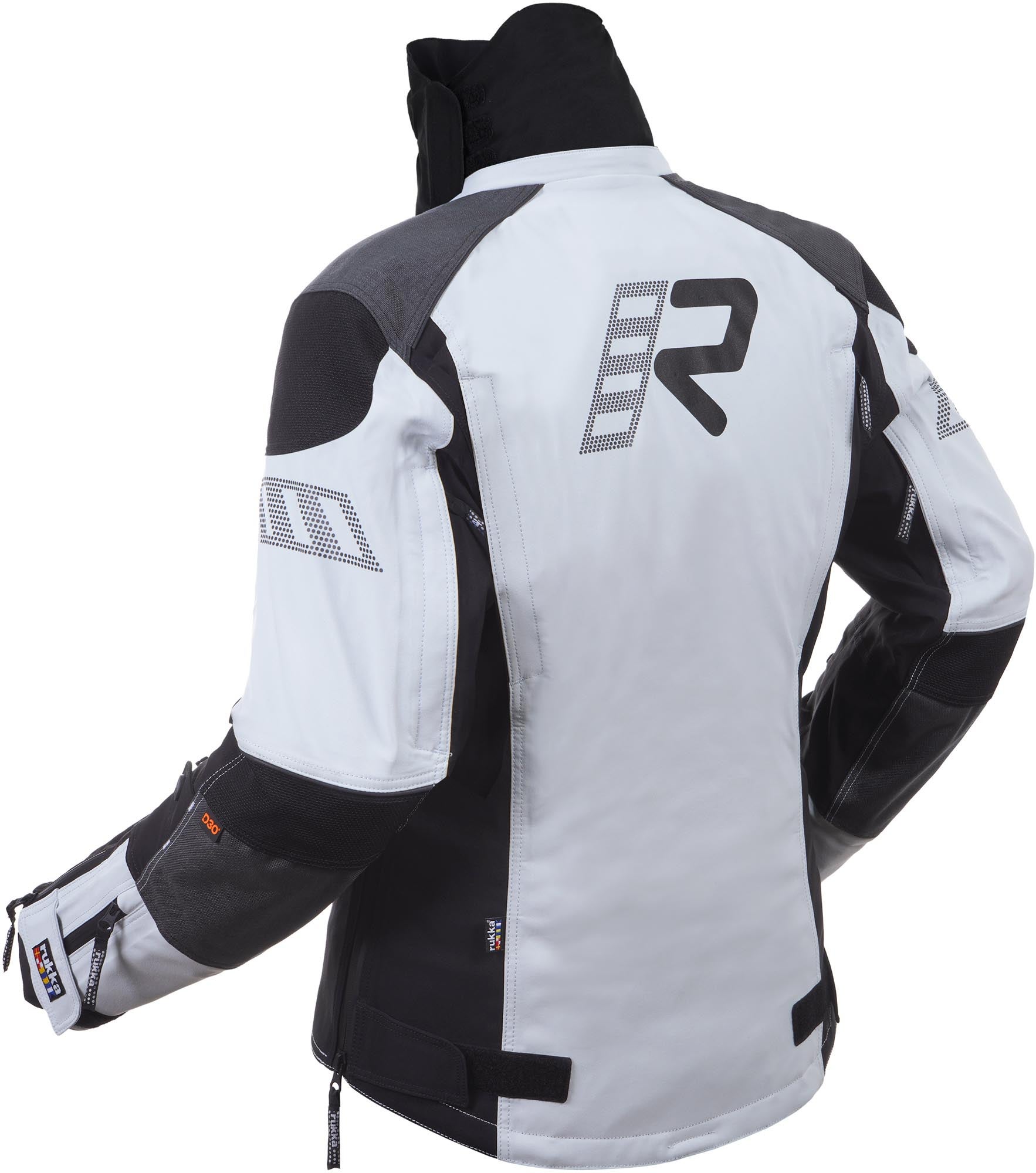 Rukka Flexorina wasserdichte Damen Motorrad Textiljacke weiß/schwarz 40 Abbildung 2