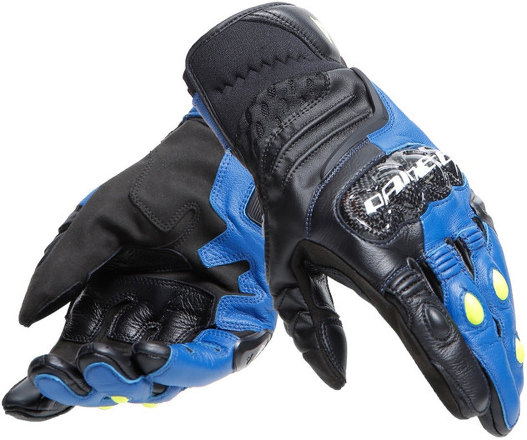 Dainese Carbon 4 Short Motorcykelhandsker blå/sort S Figur 1