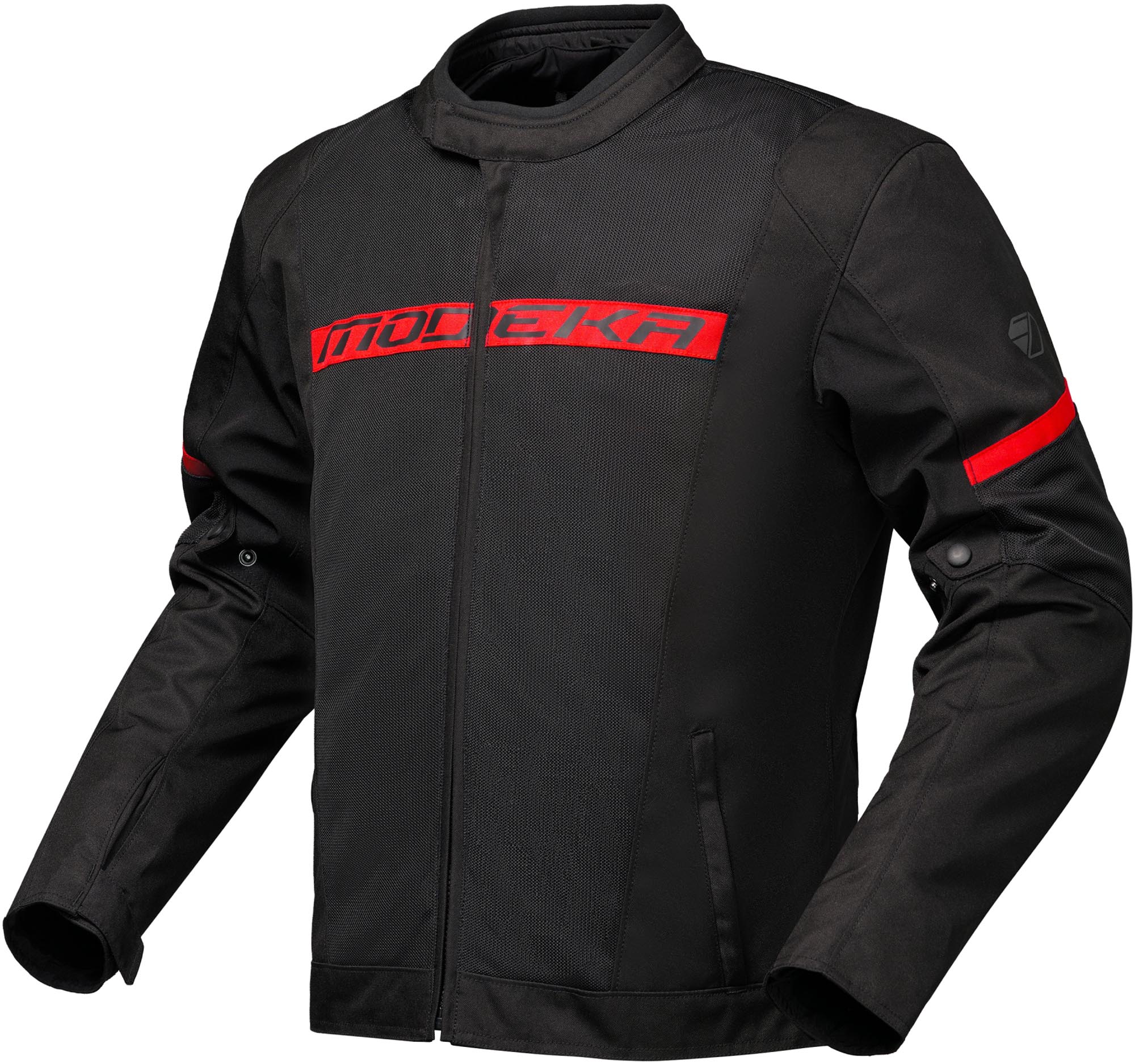 Modeka Jano Air Motorrad Textiljacke schwarz/rot M Abbildung 1