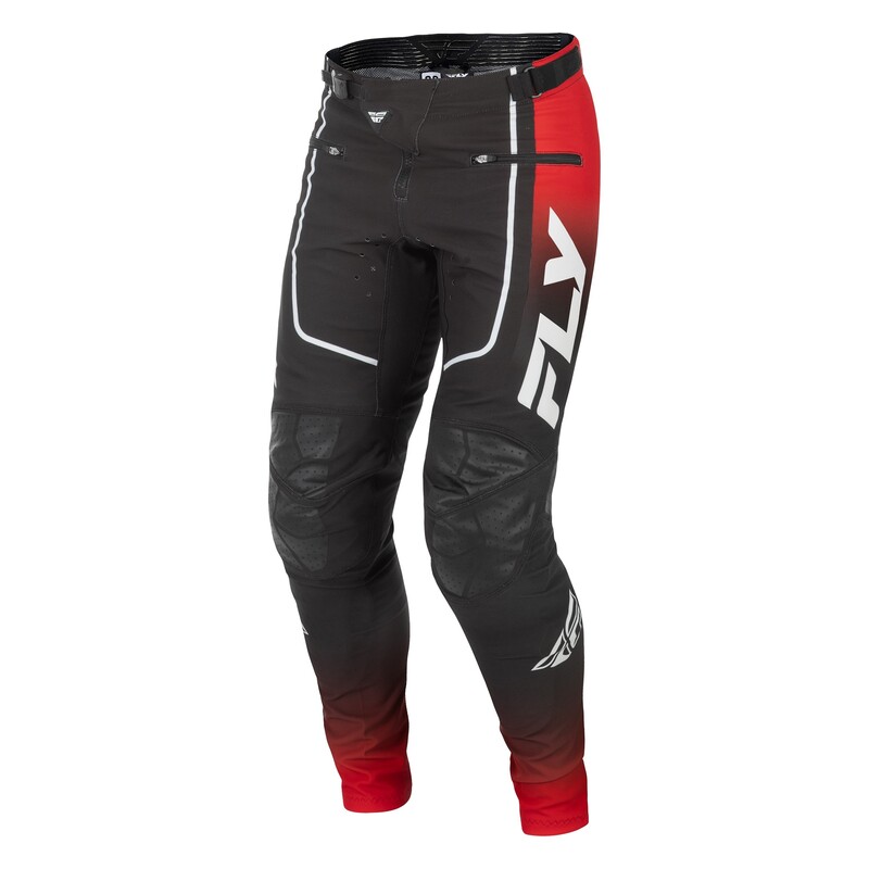 FLY Racing Rayce Youth MTB-byxor - Röd/Svart/Vit Figur 3