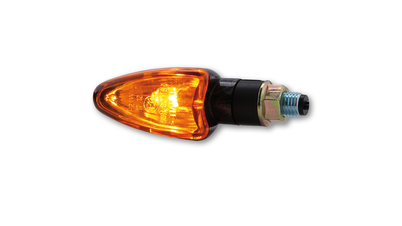 HIGHSIDER Smart Arrow Bulb Mini Indikator Hus Kolfiber / Lins Orange (Par), Fram och Bak Figur 5