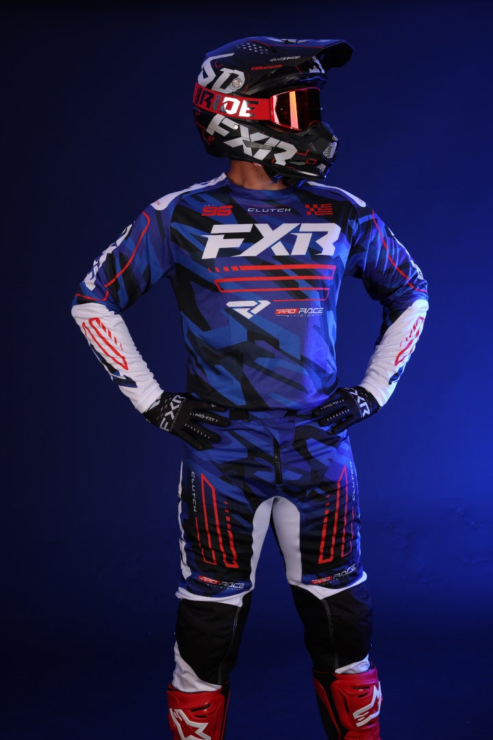 FXR Clutch 2025 Motocross Pants blue/white/red 38 Figure 5