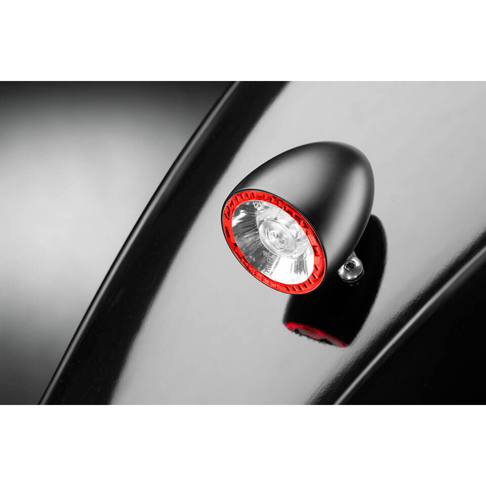 Unitate de lumină de frână Kellermann Bullet 1000 RB, crom, sticlă transparentă negru Figura 2