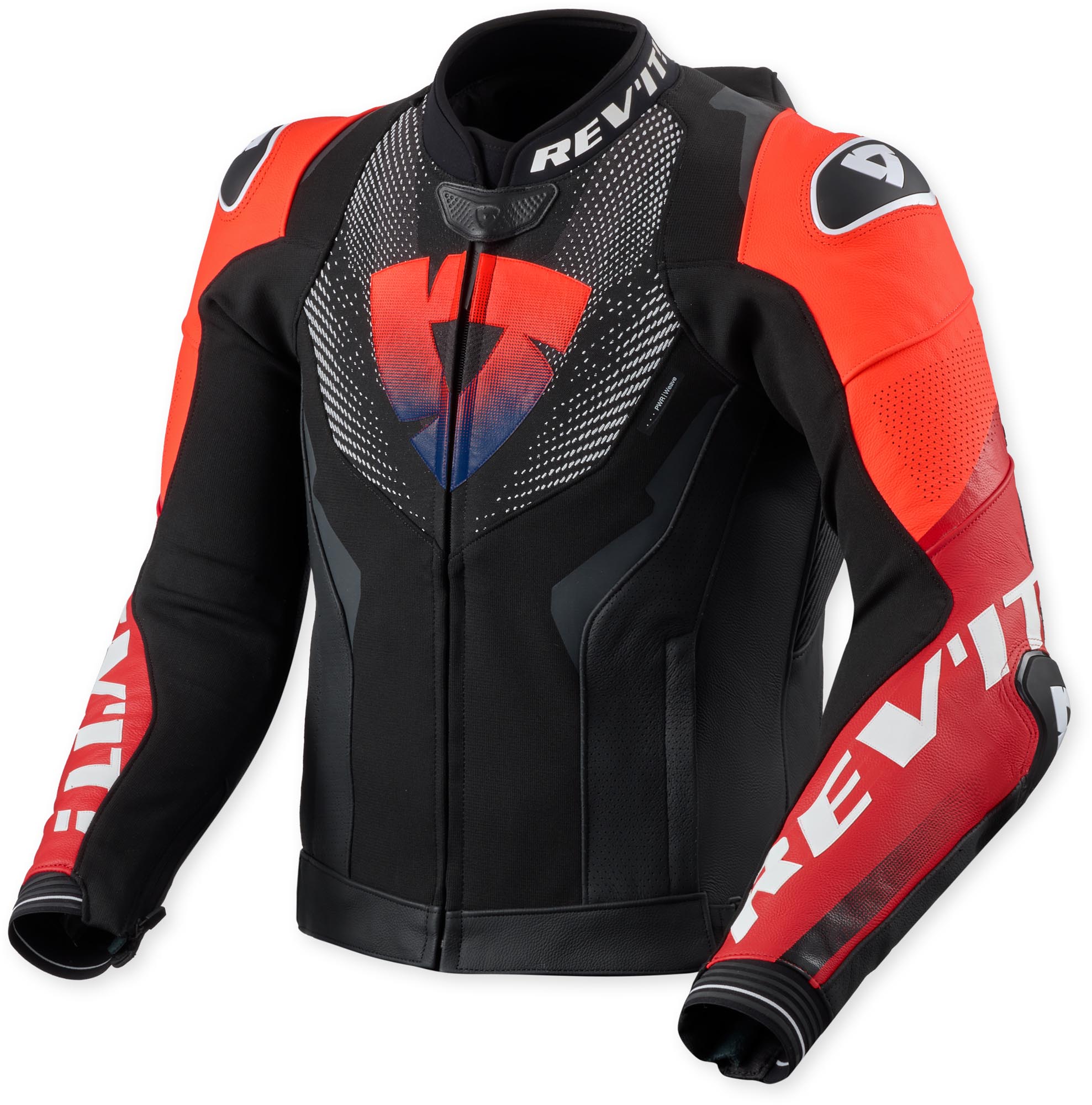 Revit Hyperspeed 3 Pro Motorrad Lederjacke schwarz/rot 48 Abbildung 1