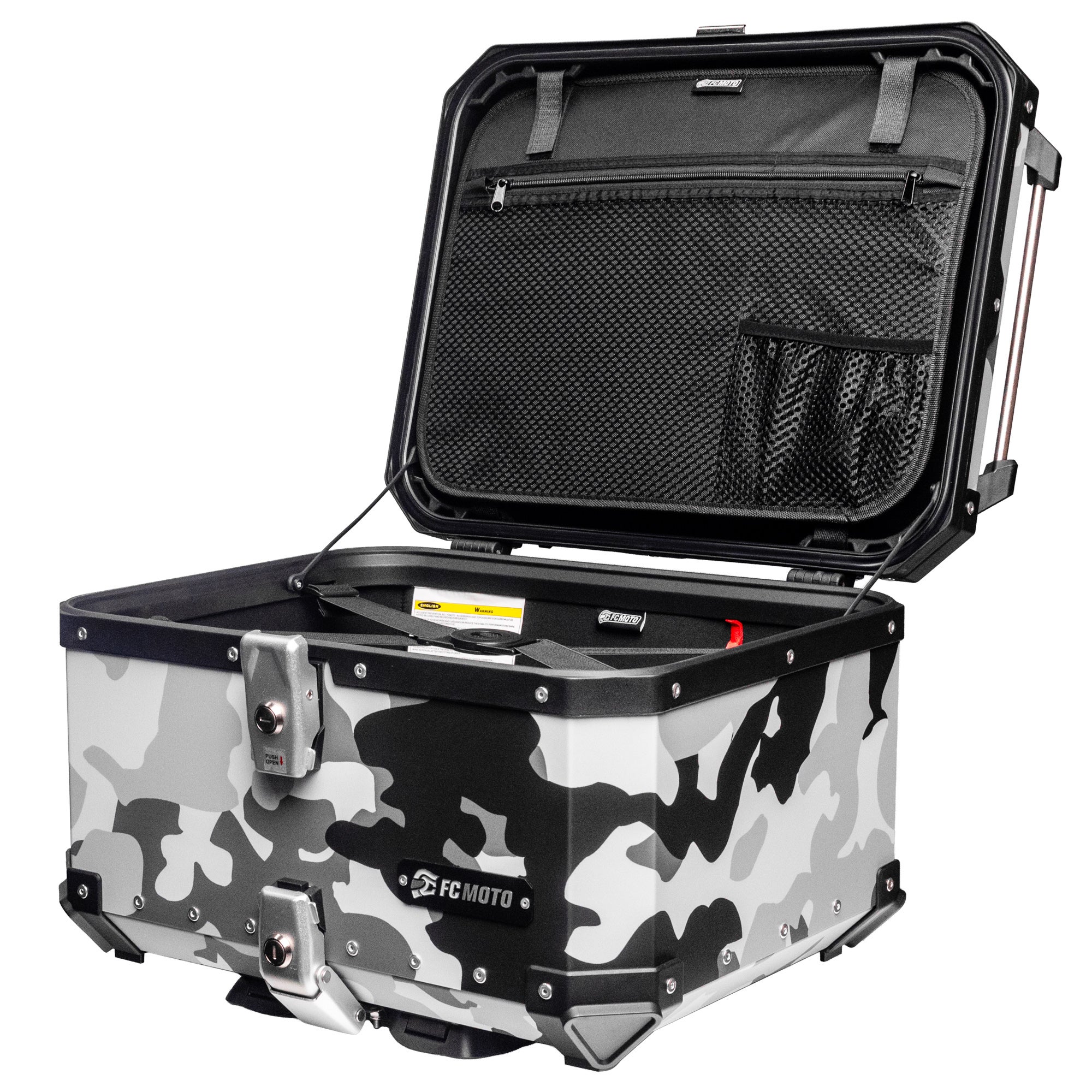 FC-Moto Terreno EVO Camo 55 L Alu Topcase Camoflage blanc Figure 8