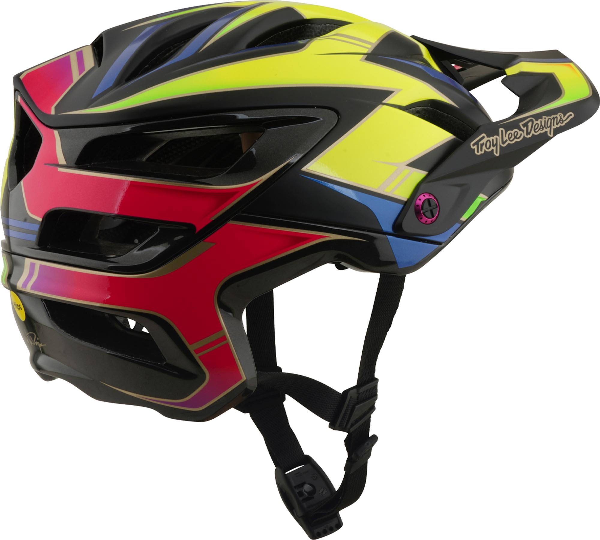 Troy Lee Designs A3 MIPS Electra Casque de vélo noir/jaune/rouge M-L (57/59) Figure 4