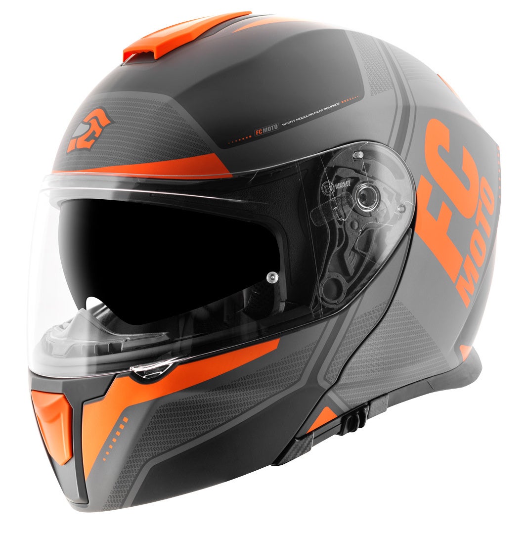 FC-Moto Novo Circuit Hjelm sort/orange XL (61/62) Figur 3