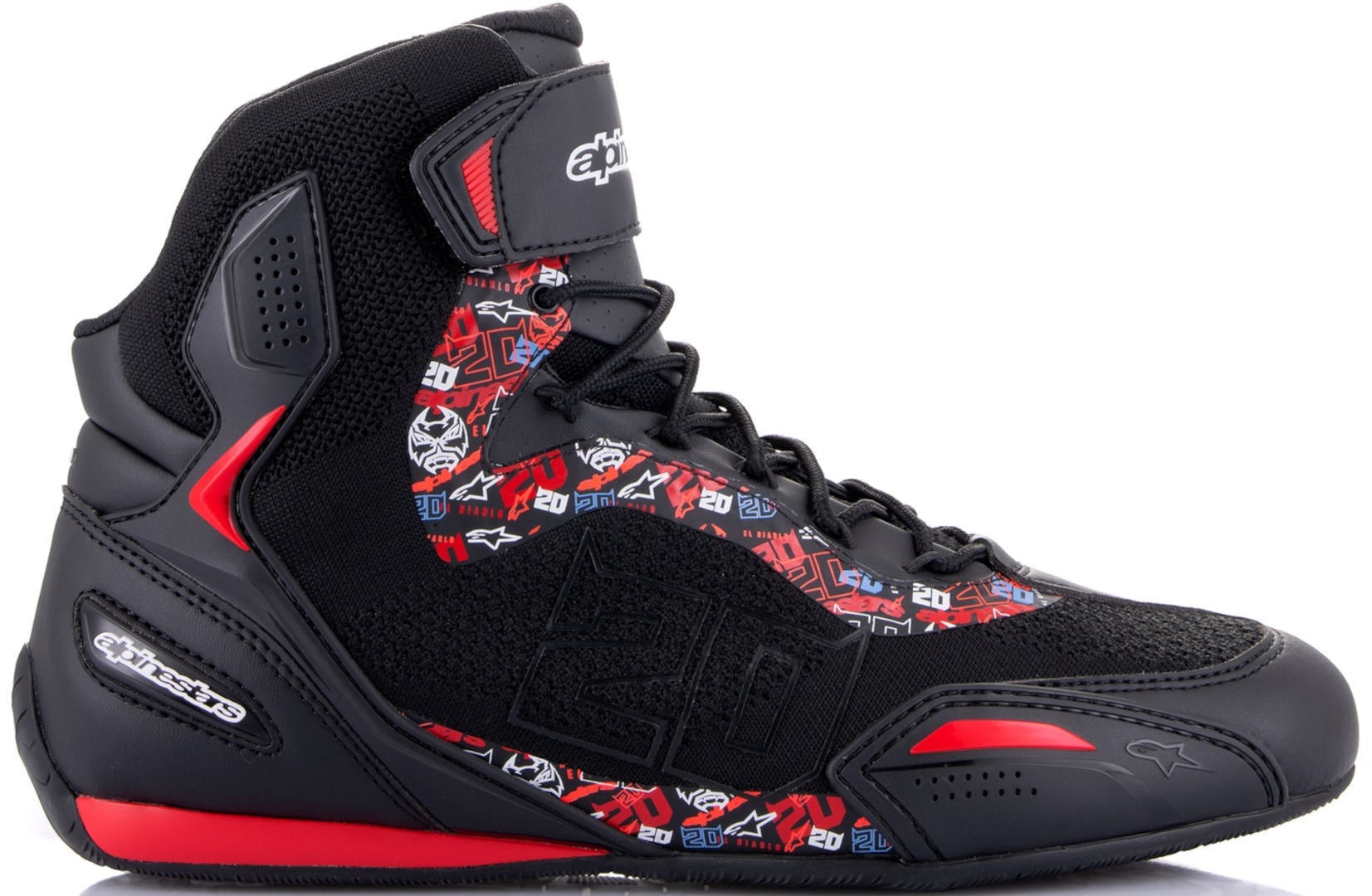 Alpinestars FQ20 Faster 3 Rideknit Buty motocyklowe /Czerwony 11,5 Rysunek 1