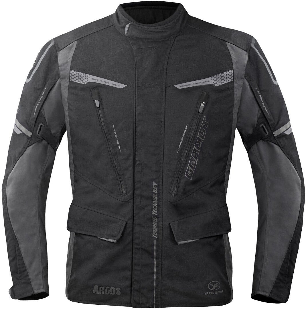 Germot Argos waterproof Motorcycle Textile Jacket black/anthracite 4XL Figure 1