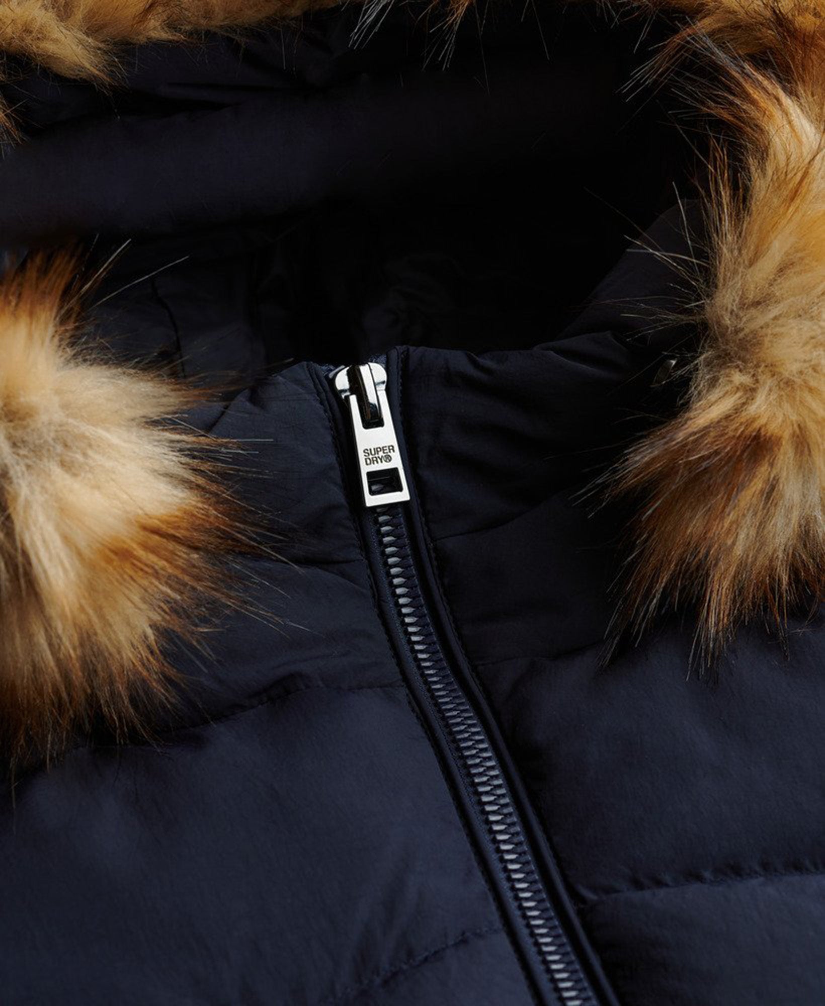 Superdry & Co Fuji Ladies Coat Dark Navy Blue 16 Figure 2