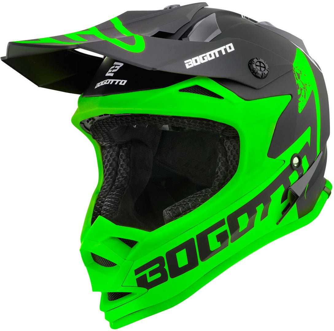 Bogotto V321 Soulcatcher Casque de motocross Vert/Noir S Figure 1
