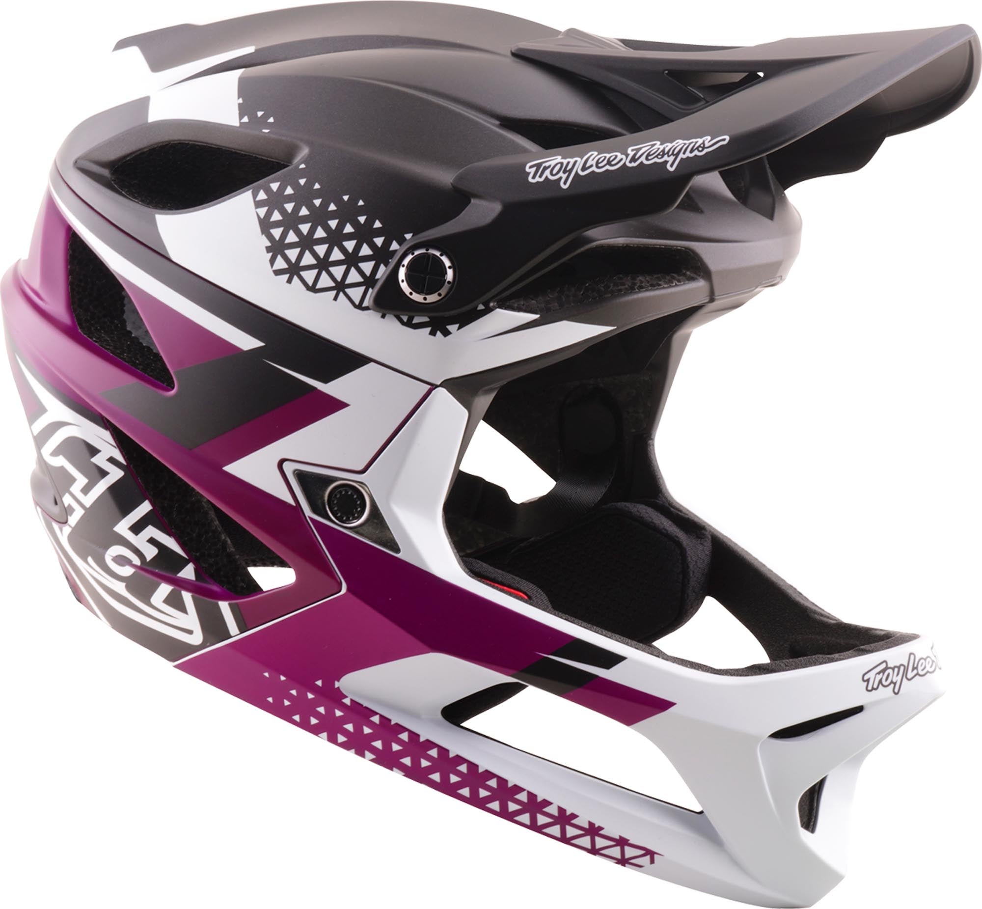 Troy Lee Designs Stage 2 MIPS Amper Enduro MTB-hjelm sort/hvid/fuchsia XL-XXL (60/63) Figur 2