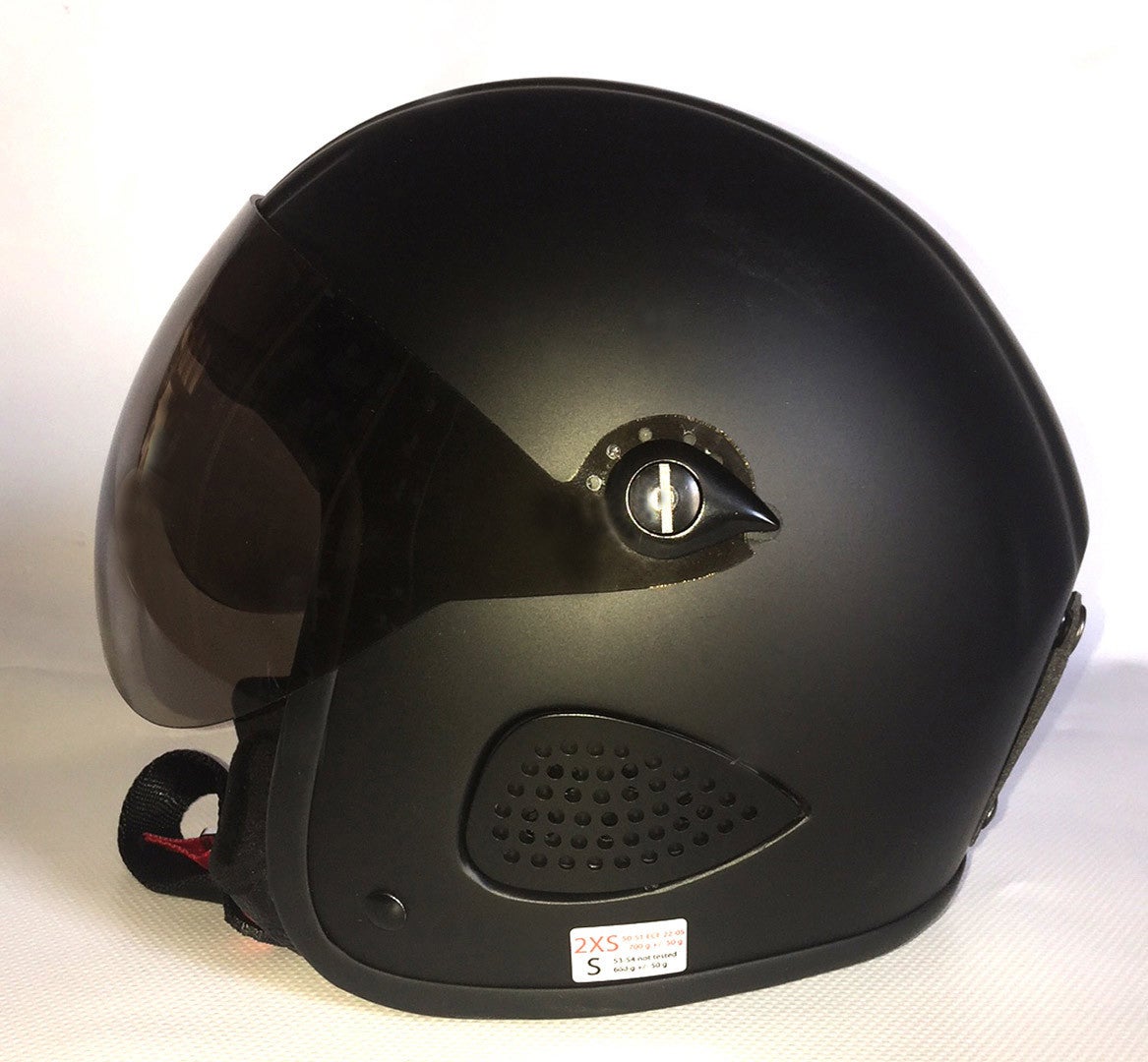 Bores Gensler Kult Jet Helmet With Visor black matt XS2/M2 Figure 1