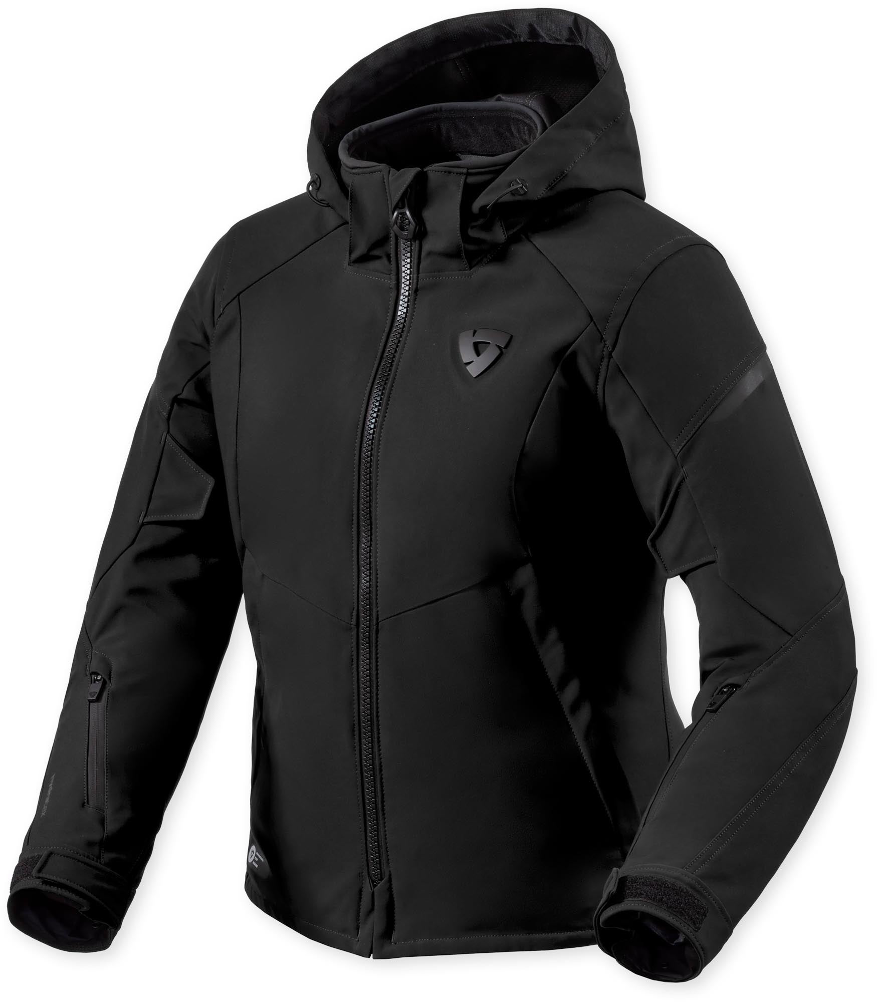 Revit Afterburn 2 H2O waterdichte dames motorfiets textieljas Zwart 34 Figuur 1