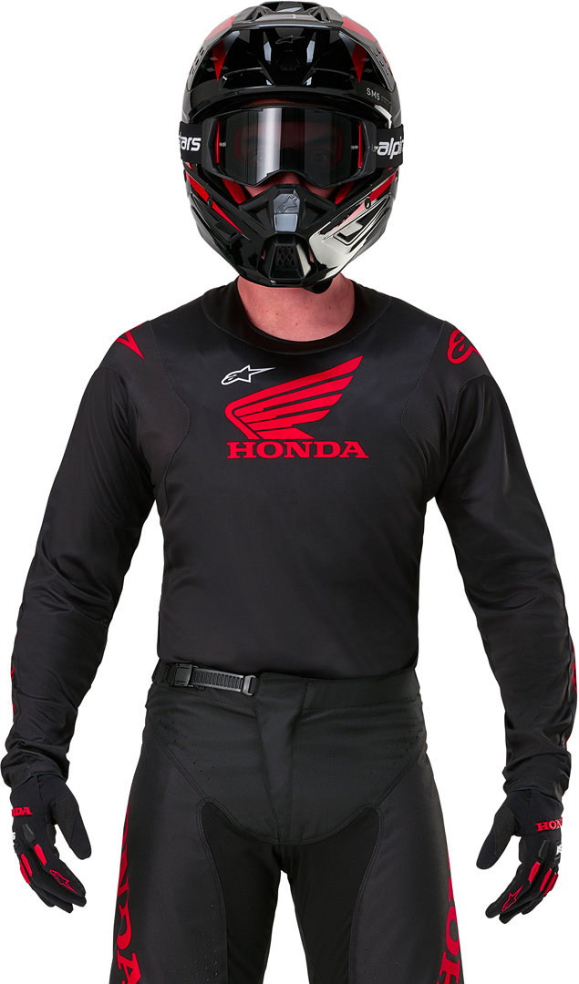 Alpinestars Honda Racer Iconic Tricou de motocross Negru/Roșu S Figura 5