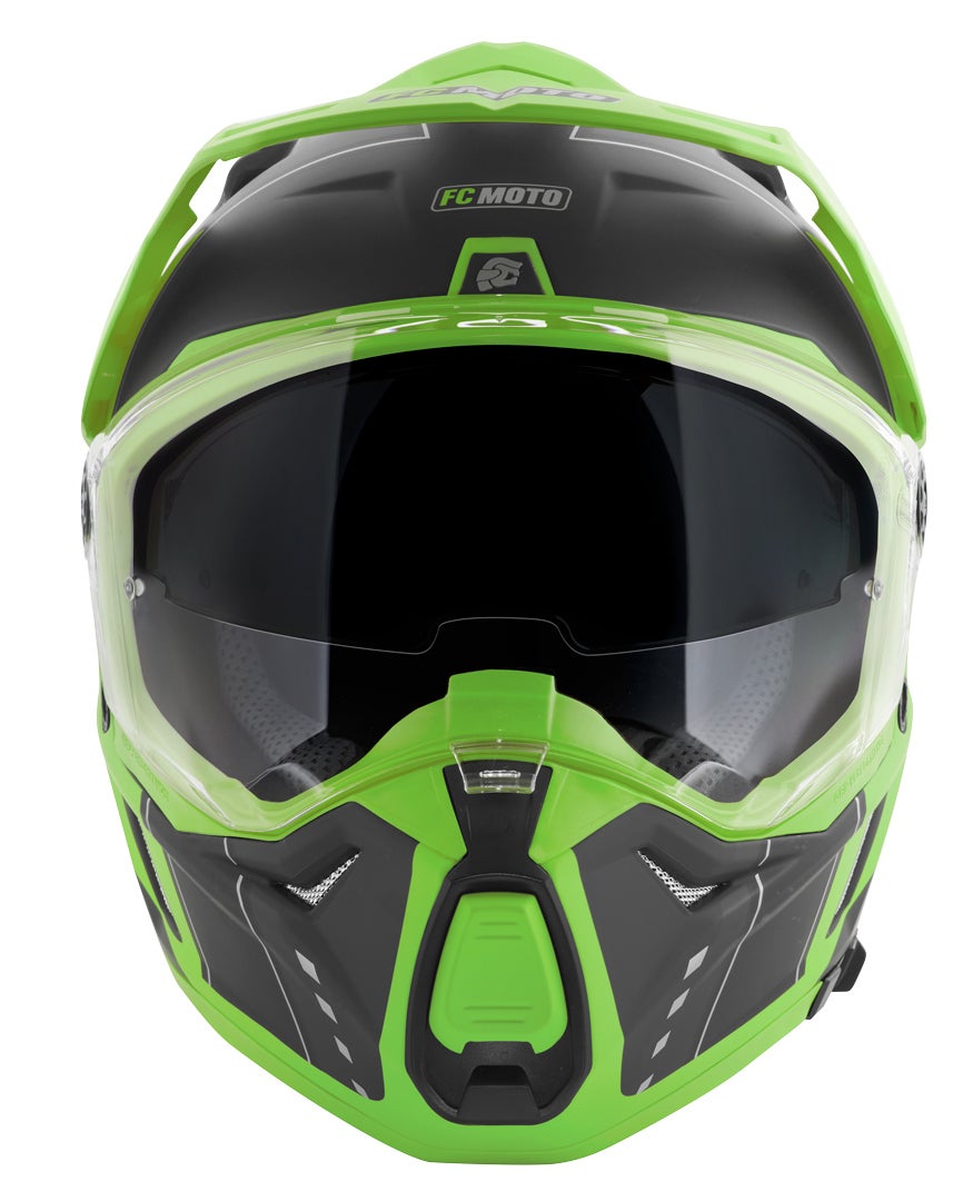 FC-Moto Merkur Pro Air Casco Enduro nero/verde S Figura 5