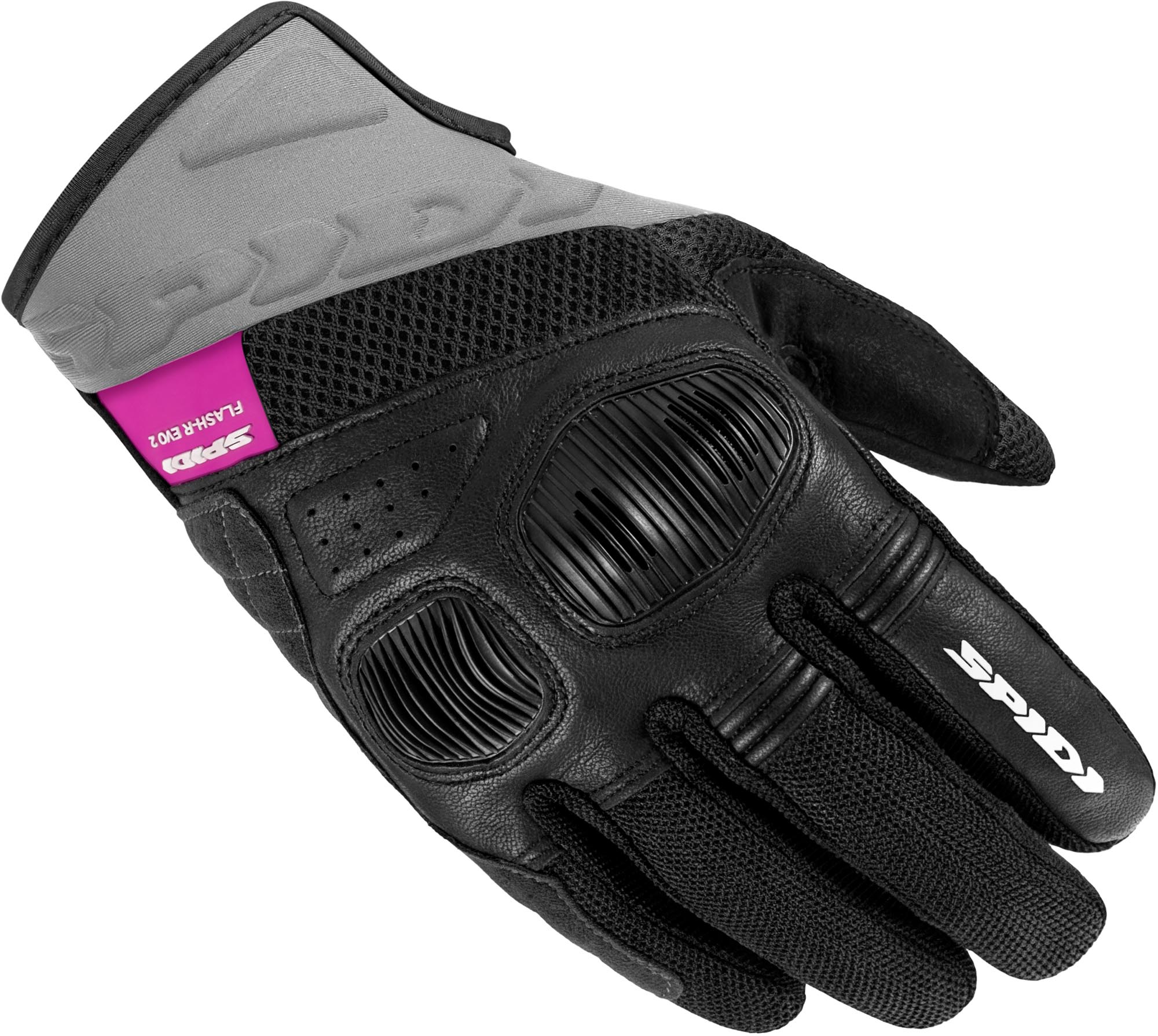 Spidi Flash-R Evo 2 Damer Motorcykelhandsker Sort/fuchsia M Figur 1