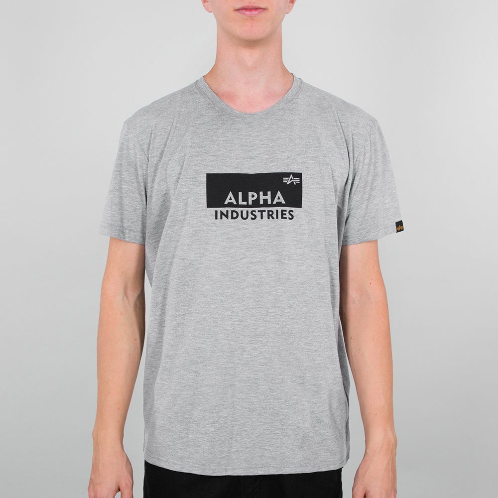 Alpha Industries Box Logo Maglietta grigio L Figura 1