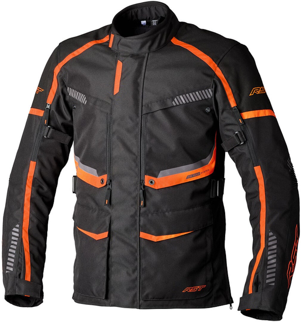 RST Maverick Evo Motorrad Textiljacke schwarz/orange 4XL Abbildung 1