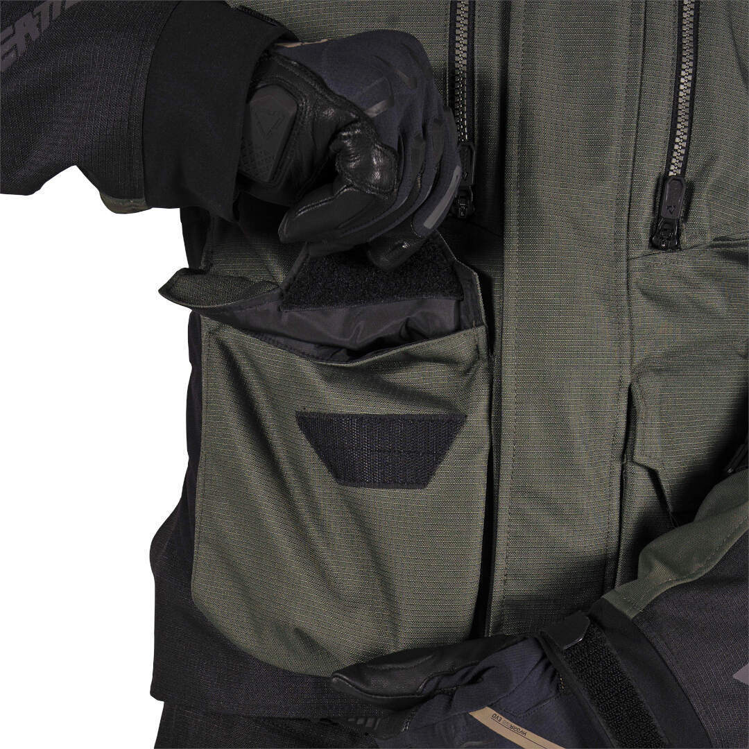 Side view of Leatt ADV Multitour 5.5 waterproof Motorcycle Textile Jacket