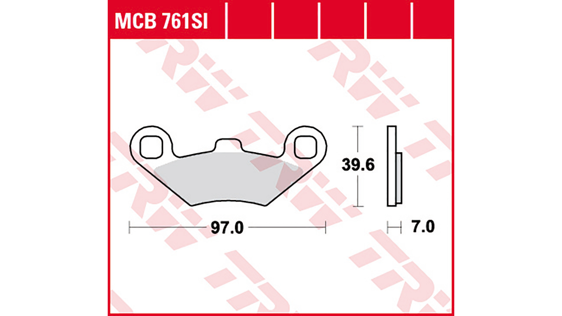 TRW Lucas Bremsbelag Sinter Offroad MCB761SI Figur 1