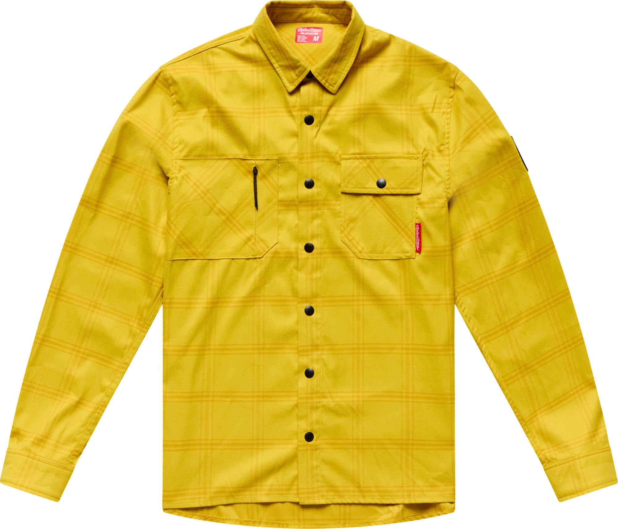 Troy Lee Designs Ruckus Ride Flannel Bicycle Shirt yellow S Figure 1