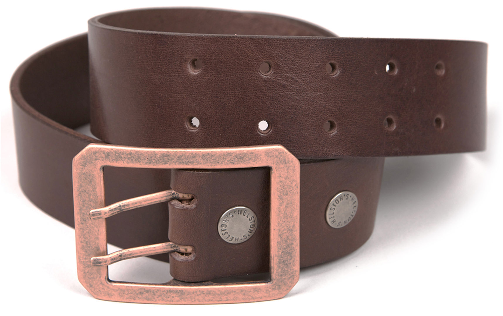 Helstons Double D Riem bruin 100 cm Figuur 1