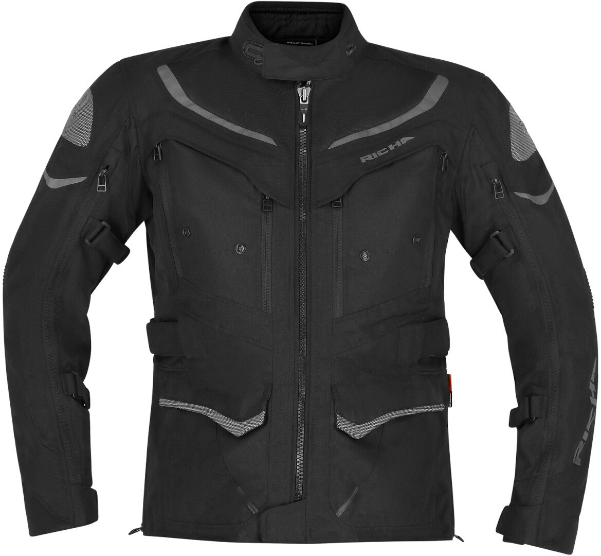 Richa Infinity 2 Adventure imperméable à l’eau dames moto textile veste noir M Figure 2