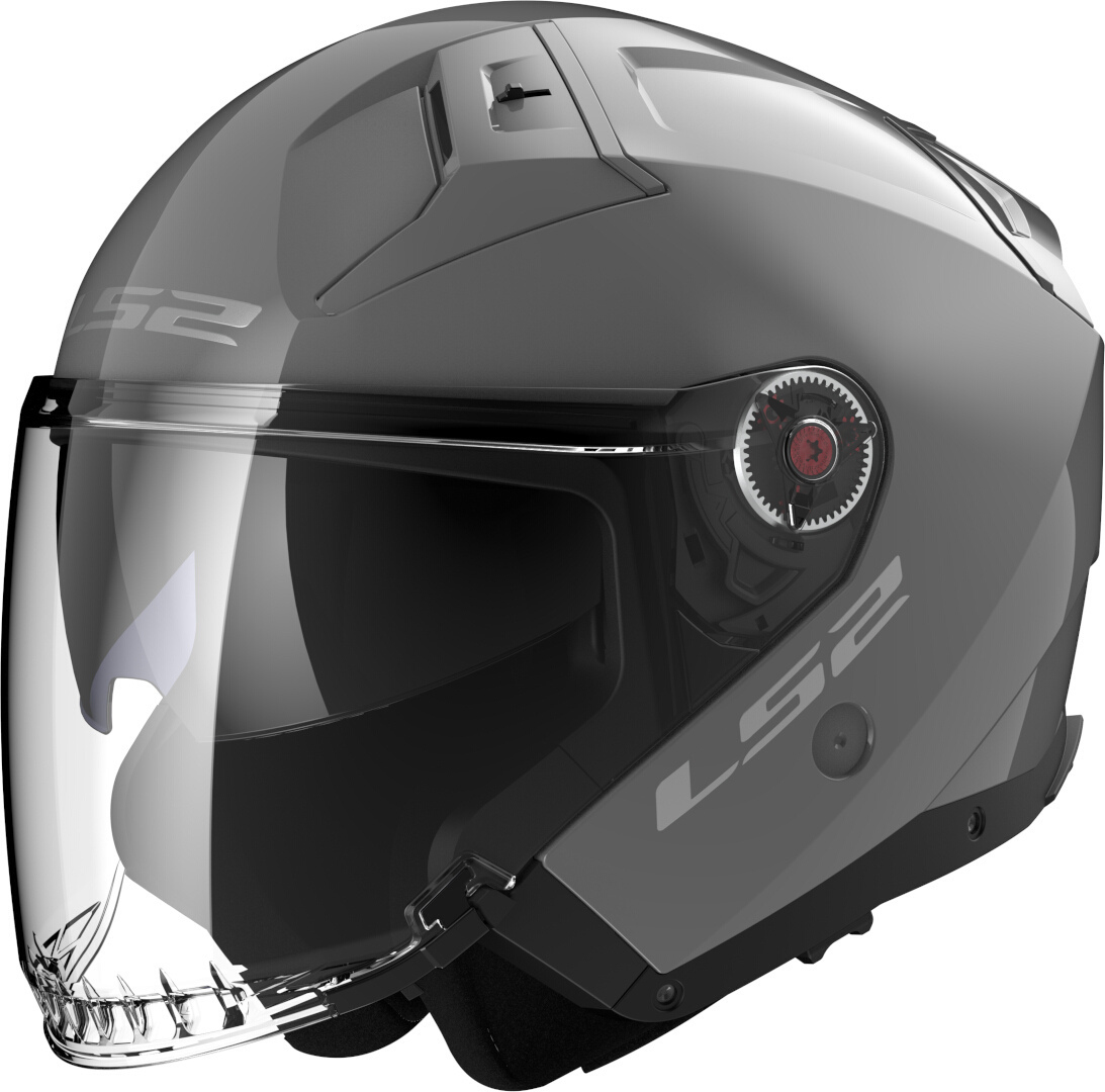 LS2 OF603 Infinity II Solid Jet Helmet grey L (59/60) Figure 1