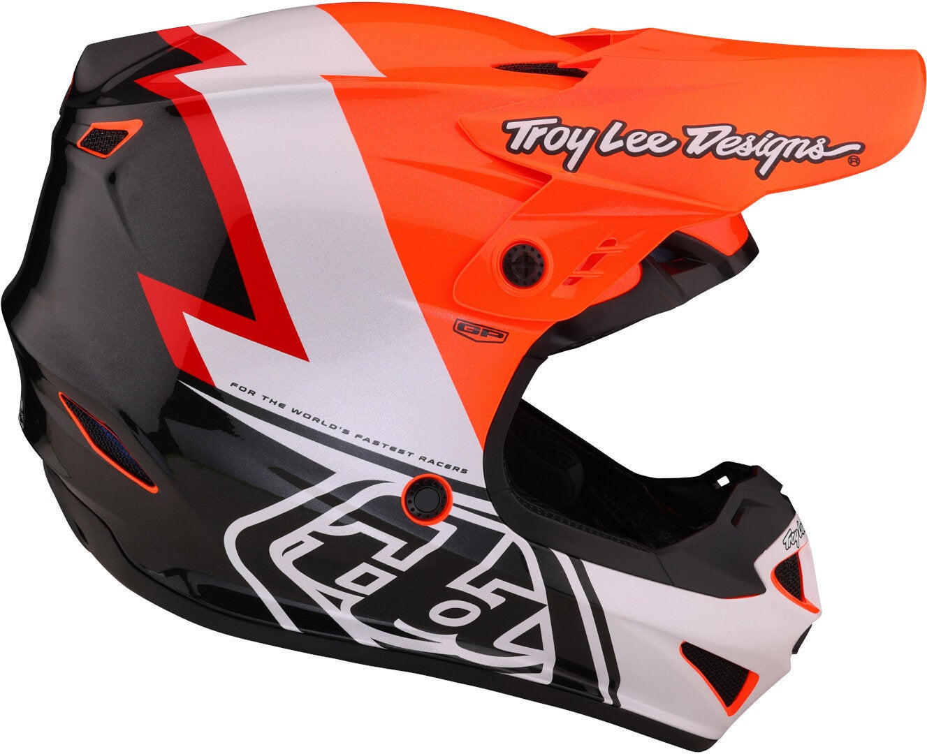 Troy Lee Designs GP Volt Motocross hjelm sort/orange/hvid L (58/59) Figur 5