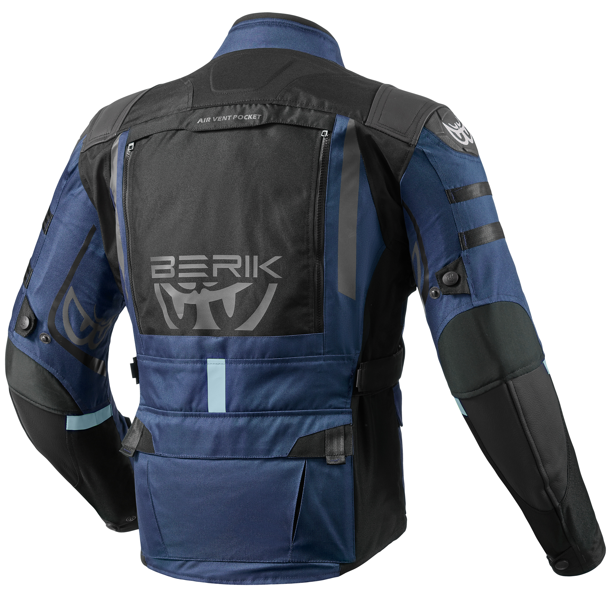 Berik Absolute Zero RX Blouson textile de moto Noir/bleu foncé 58 Figure 2