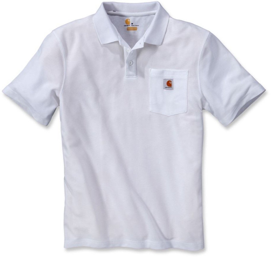 Carhartt Contractors Work Pocket Polo Blanc S Figure 1