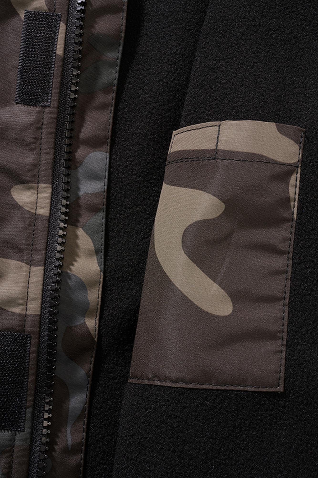 Brandit Frontzip Windbreaker Kinderjas Donkere camouflage 122-128 Figuur 4