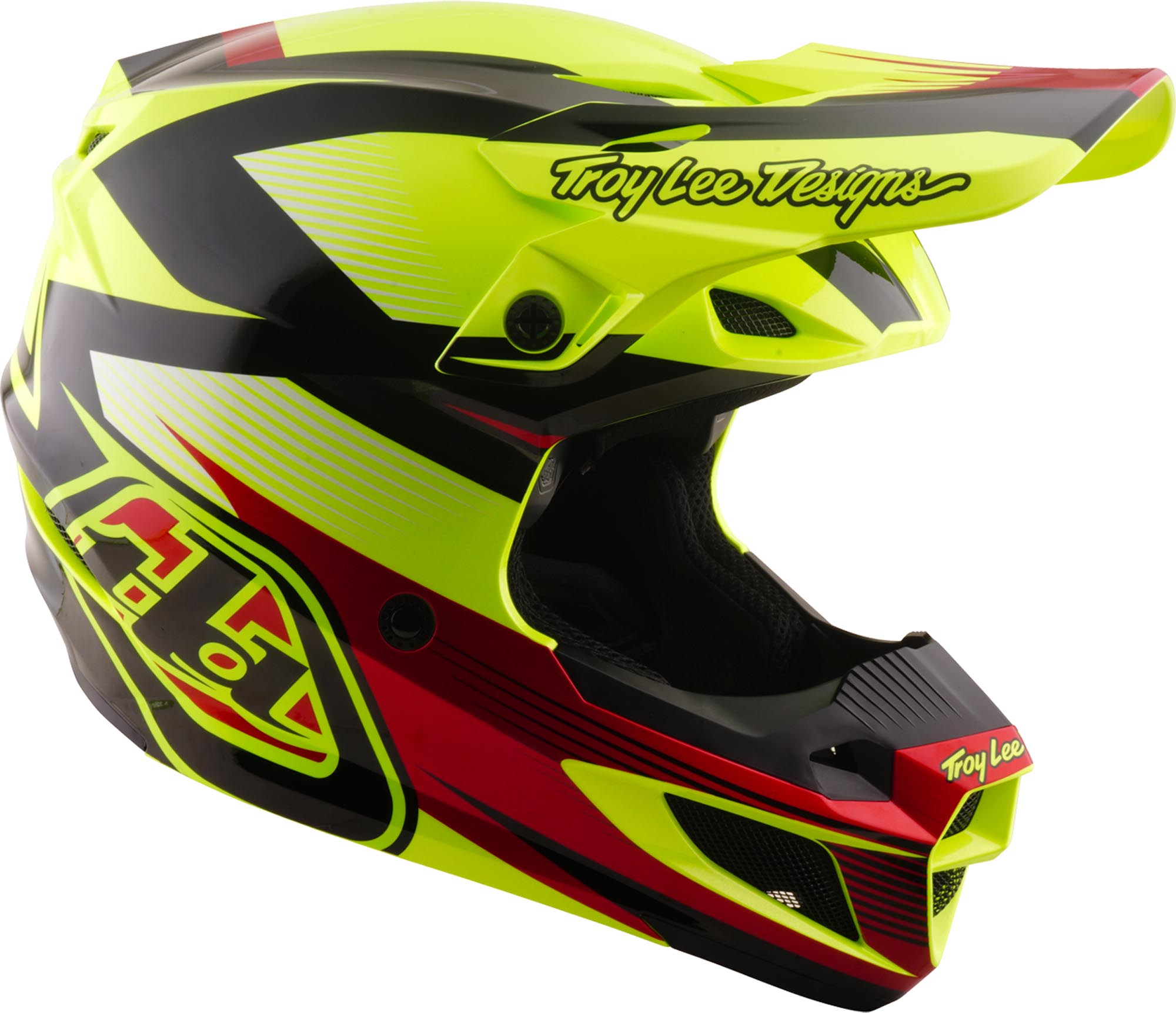 Troy Lee Designs SE5 Polycarbonate MIPS Ripper Motocross-kypärä keltainen L (58/59) Kuva 2