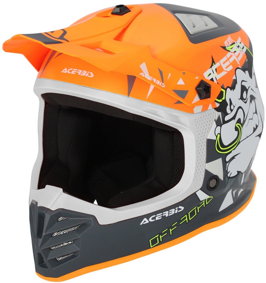 Acerbis Profile Capacete Jovem Motocross Laranja fosco Y/S (47/48) Figura 1