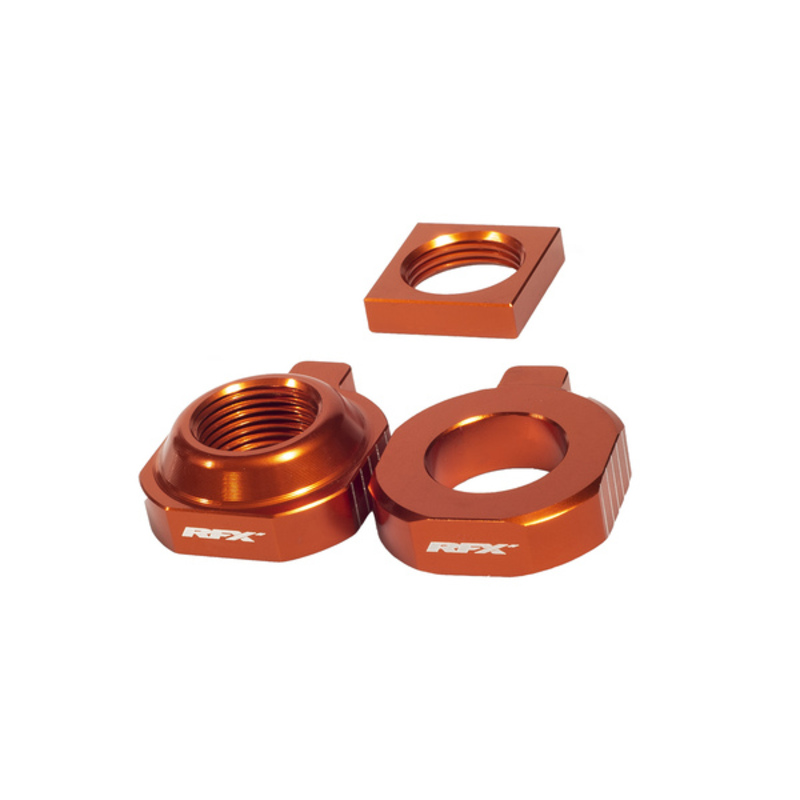 RFX Pro 2 Rear Axle Adjuster Blocks (Orange) - KTM SX85-image-931278928