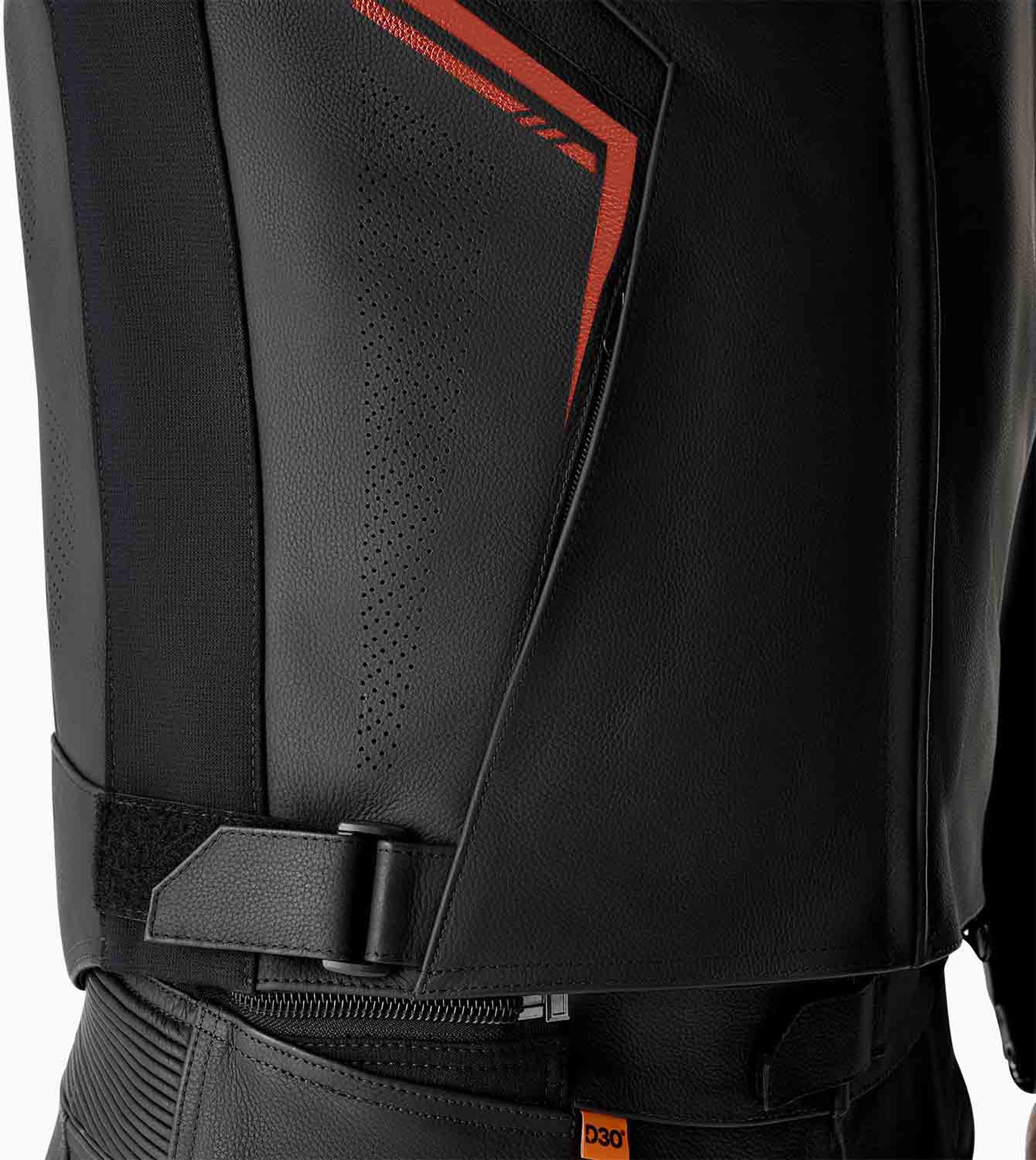 RST S1 D3O Veste en cuir de moto perforée noir/rouge 56 Figure 5