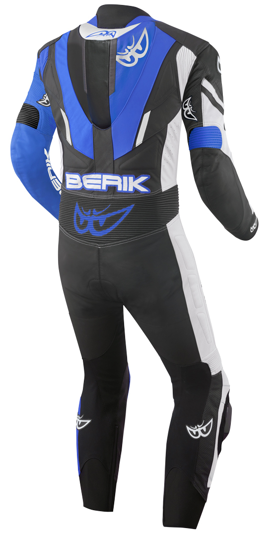 Berik Metric Evo Et stykke motorcykel læderdragt sort/blå/hvid 60 Figur 2