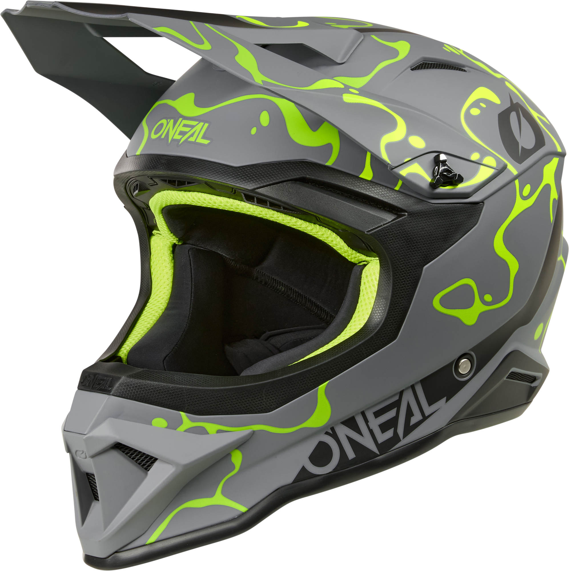 Oneal 1SRS SPLASH Motorcross helm grijs/neon geel M (57/58) Figuur 1