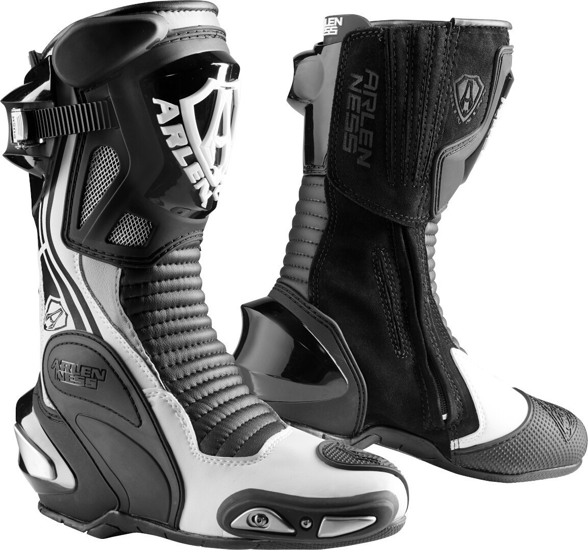 Arlen Ness Pro Shift 2 Motorcycle Boots black/grey/white 42 Figure 1