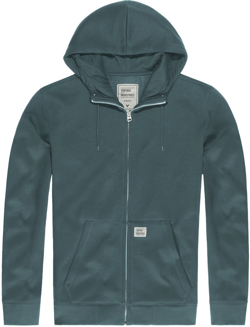 Vintage Industries Cruz Sweat à capuche Zip gris L Figure 1