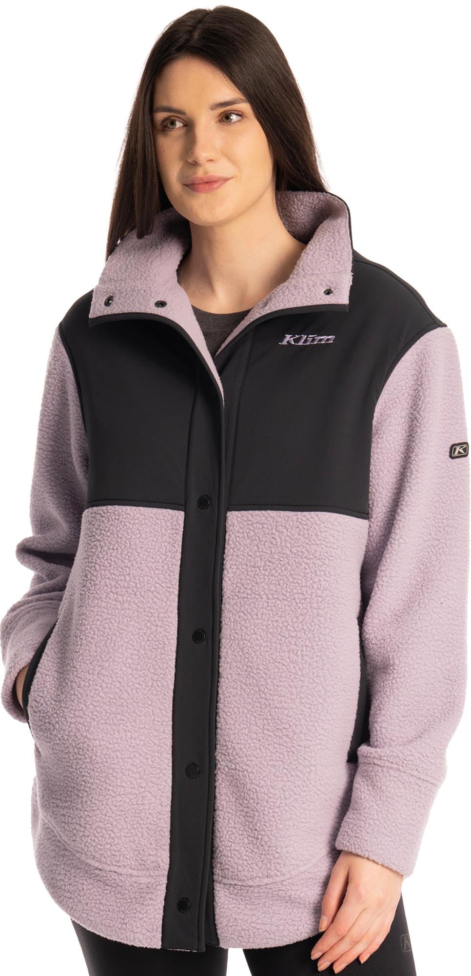 Klim High Pile Mountain Damer fleecejakke lilla/sort XL Figur 2