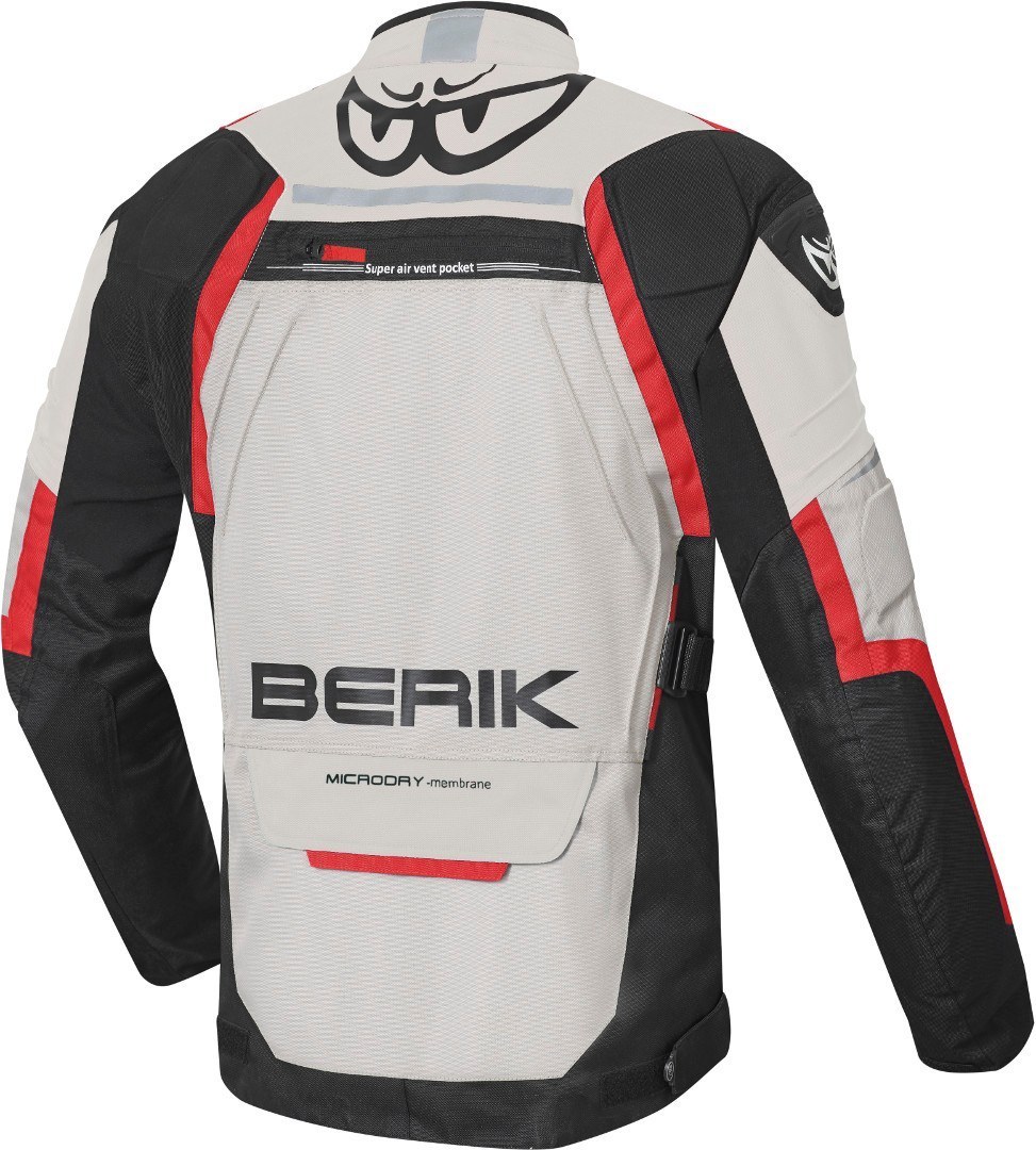 Berik Rallye waterproof Motorcycle Textile Jacket black/beige/red 60 Figure 2